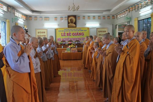 Đồng Tháp: Lễ Tạ Pháp An Cư Kiết Hạ
