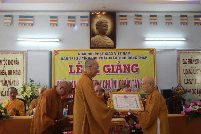 Đồng Tháp: Lễ Tạ Pháp An Cư Kiết Hạ