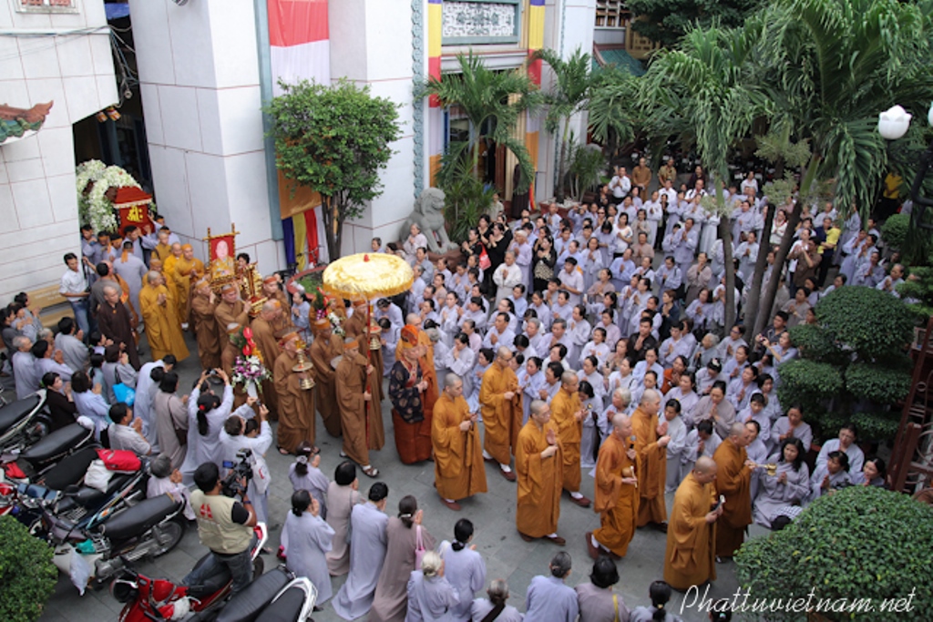 Chùm ảnh: Lễ Di Quan cố HT. Thích Nhật Quang tại TĐ Ấn Quang