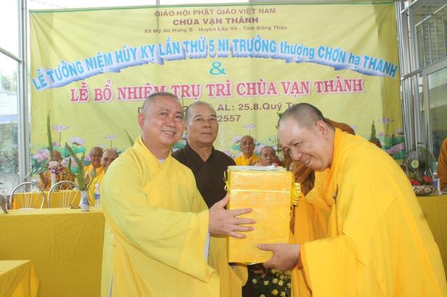 Đồng Tháp: Lễ Húy Kỵ Ni Trưởng TN. Chơn Thanh &amp; Bổ Nhiệm Trù Trì Chùa Vạn Thành