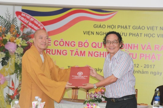 TP. HCM: Lễ ra mắt trung tâm nghiên cứu Phật giáo Việt Nam