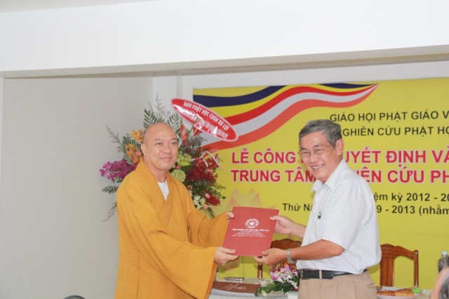 TP. HCM: Lễ ra mắt trung tâm nghiên cứu Phật giáo Việt Nam