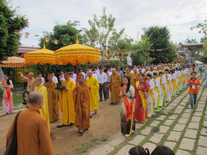 Đồng Tháp: Trọng thể đại lễ Lạc thành chùa Quê Hương
