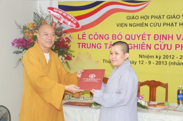 TP. HCM: Lễ ra mắt trung tâm nghiên cứu Phật giáo Việt Nam