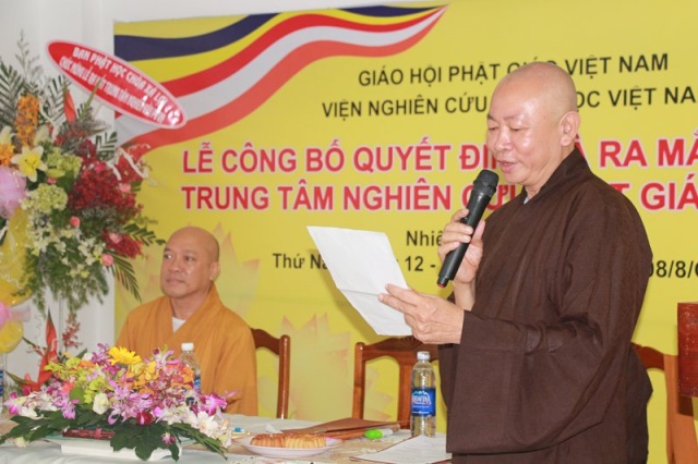TP. HCM: Lễ ra mắt trung tâm nghiên cứu Phật giáo Việt Nam