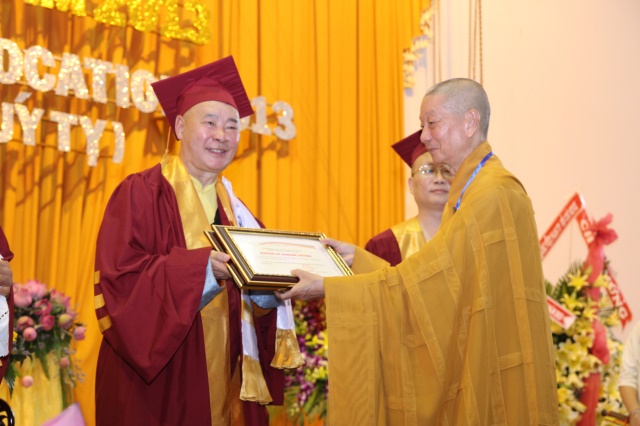 HVPGVN tại TP. HCM tổ chức lễ tốt nghiệp Cử nhân Phật học khóa VIII