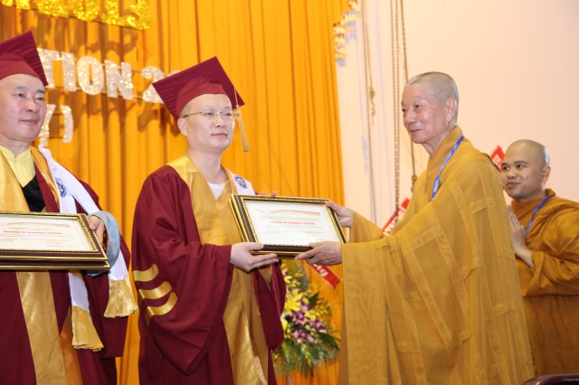 HVPGVN tại TP. HCM tổ chức lễ tốt nghiệp Cử nhân Phật học khóa VIII