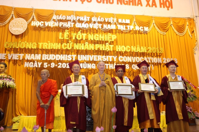 HVPGVN tại TP. HCM tổ chức lễ tốt nghiệp Cử nhân Phật học khóa VIII