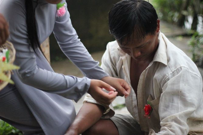 Long An: Bông hồng vào làng trong mùa Vu lan tại chùa Khánh Ninh