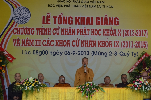 HVPGVN tại TP. HCM tổng khai giảng chương trình cử nhân Phật học khóa IX – X