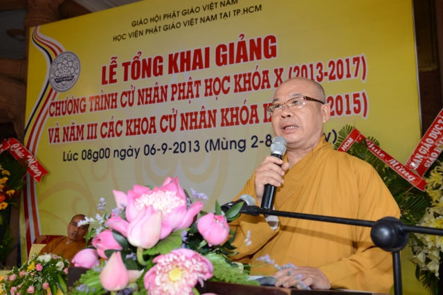 HVPGVN tại TP. HCM tổng khai giảng chương trình cử nhân Phật học khóa IX – X