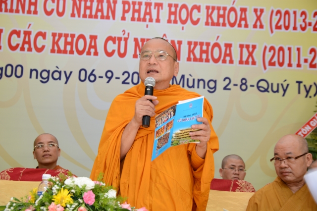 HVPGVN tại TP. HCM tổng khai giảng chương trình cử nhân Phật học khóa IX – X