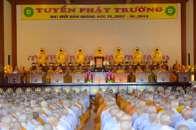 Trang nghiêm lễ khai mạc Đại giới đàn Quảng Đức PL. 2557