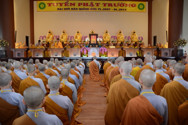 Trang nghiêm lễ khai mạc Đại giới đàn Quảng Đức PL. 2557