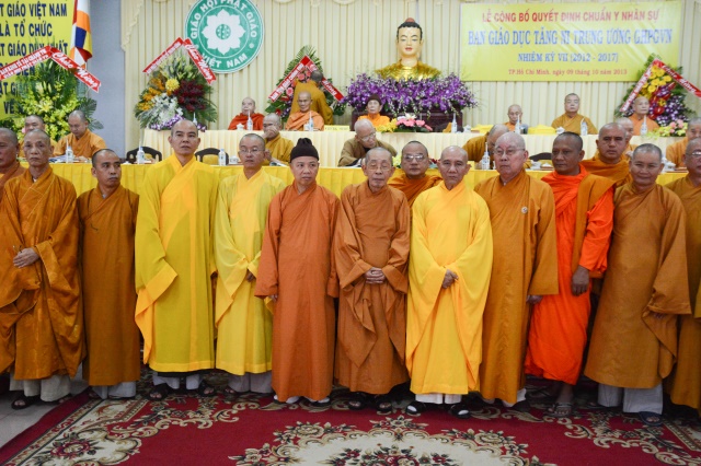 TP. HCM: Lễ ra mắt nhân sự Ban Giáo dục Tăng Ni TW nhiệm kỳ VII (2012 - 2017)