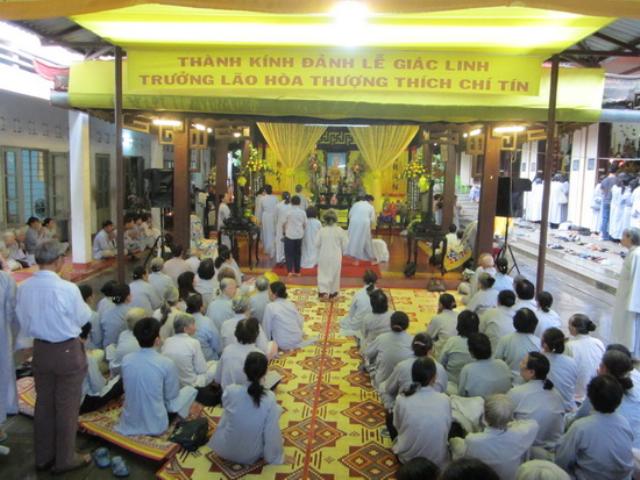 Lễ chung thất Trưởng lão Hòa thượng Thích Chí Tín