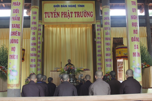 Giới đàn Nghệ Tĩnh, giới tử thọ lãnh giáo giới