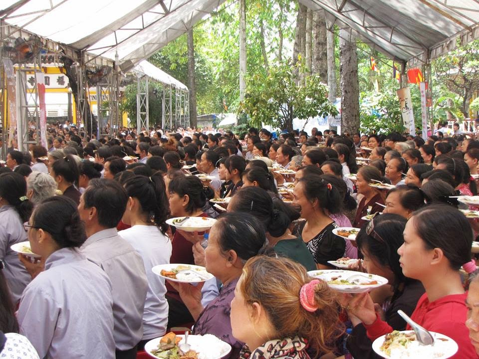 Hàng ngàn người dự lễ Vu Lan tại Tổ đình Phước Viên