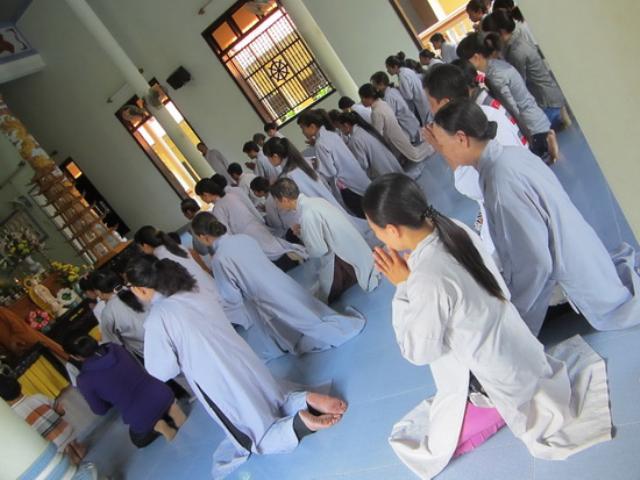 Chùa Đức Hòa tổ chức lễ Quy y nhân mùa Vu lan PL. 2557