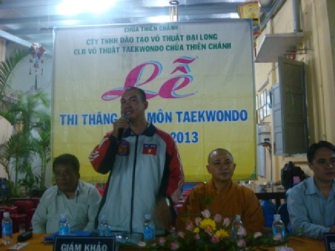 TP. HCM: Chùm ảnh lớp võ thuật Taekwondo chùa Thiên Chánh thi nâng cấp