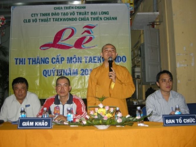 TP. HCM: Chùm ảnh lớp võ thuật Taekwondo chùa Thiên Chánh thi nâng cấp