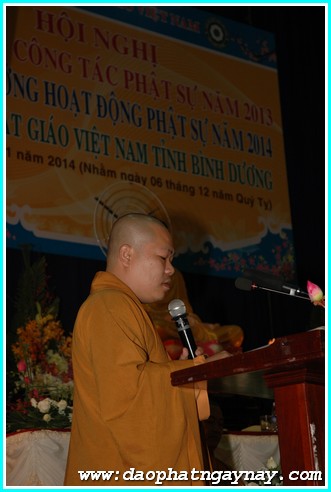 Bình Dương: Hội nghị tổng kết công tác Phật sự 2013