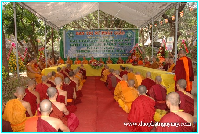 Đại giới đàn Thiện Hòa VII: Truyền giới theo truyền thống Nam tông tại giới trường Thích Ca Phật Đài