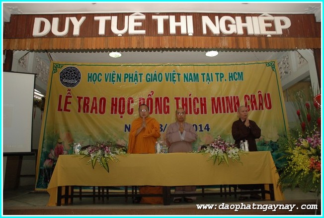 TP. HCM: Chùm ảnh lễ trao học bổng Thích Minh Châu lần 2