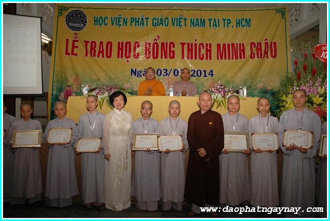 TP. HCM: Chùm ảnh lễ trao học bổng Thích Minh Châu lần 2