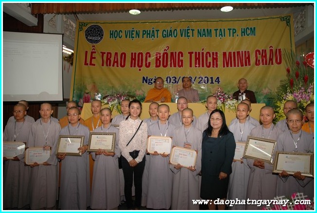 TP. HCM: Chùm ảnh lễ trao học bổng Thích Minh Châu lần 2