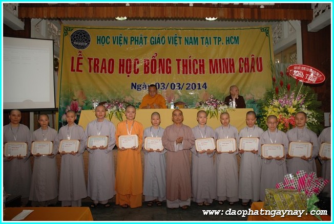 TP. HCM: Chùm ảnh lễ trao học bổng Thích Minh Châu lần 2