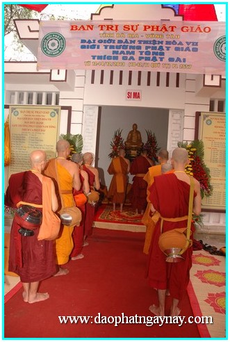 Đại giới đàn Thiện Hòa VII: Truyền giới theo truyền thống Nam tông tại giới trường Thích Ca Phật Đài