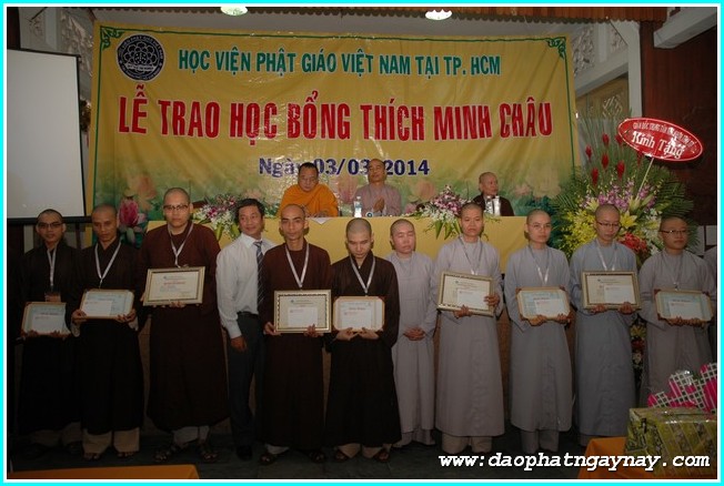 TP. HCM: Chùm ảnh lễ trao học bổng Thích Minh Châu lần 2