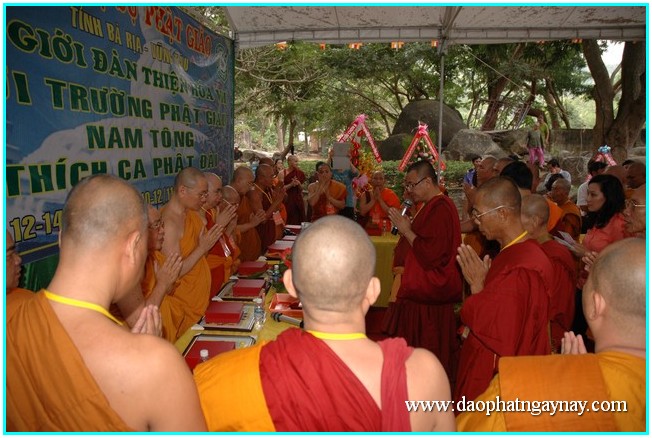 Đại giới đàn Thiện Hòa VII: Truyền giới theo truyền thống Nam tông tại giới trường Thích Ca Phật Đài