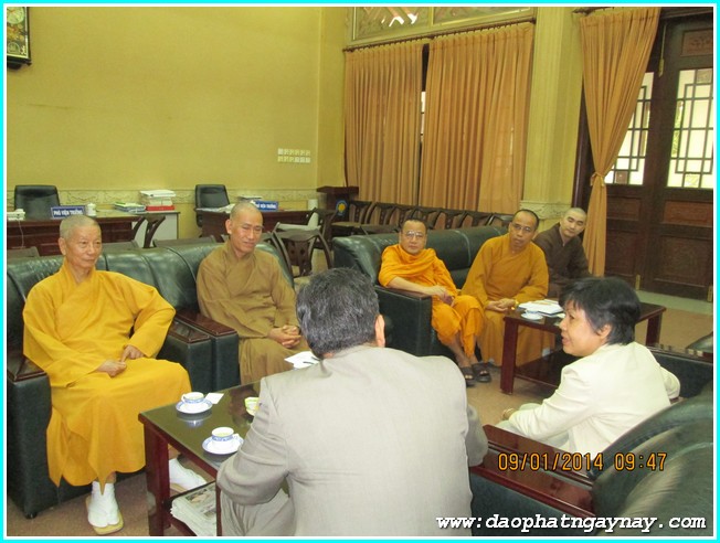 TP. HCM: Phái đoàn Ấn Độ - Hoa Kỳ đến thăm Học viện PGVN tại TP. HCM