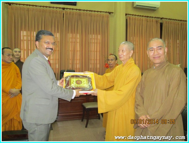 TP. HCM: Phái đoàn Ấn Độ - Hoa Kỳ đến thăm Học viện PGVN tại TP. HCM