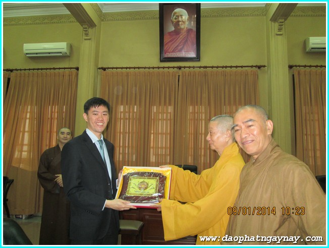 TP. HCM: Phái đoàn Ấn Độ - Hoa Kỳ đến thăm Học viện PGVN tại TP. HCM