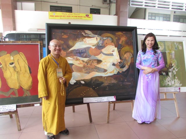 TP. HCM: Khai mạc triển lãm tranh &quot;Đất nước, con người Việt Nam với Phật giáo&quot;
