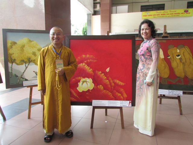 TP. HCM: Khai mạc triển lãm tranh &quot;Đất nước, con người Việt Nam với Phật giáo&quot;