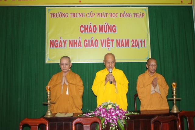 Đồng Tháp: Trường Trung Cấp Phật Học Đồng Tháp – Nhân Ngày Nhà Giáo Việt Nam 20/11