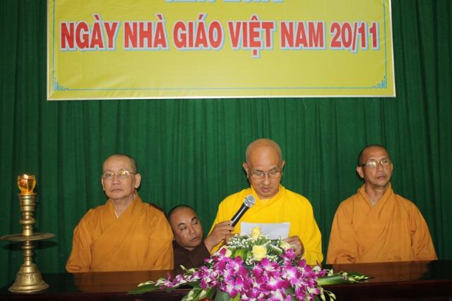 Đồng Tháp: Trường Trung Cấp Phật Học Đồng Tháp – Nhân Ngày Nhà Giáo Việt Nam 20/11