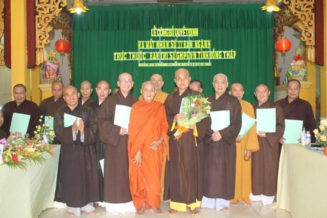 ĐỒNG THÁP: Lễ Ra Mắt 11 Ban Trị Sự GHPGVN Tỉnh Đồng Tháp Nhiệm Kỳ VII (2012 – 2017)