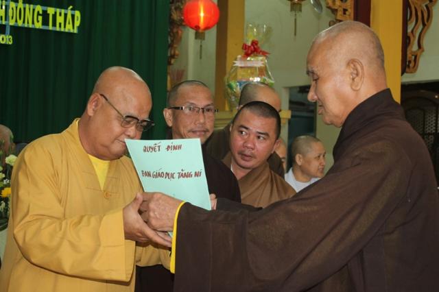 ĐỒNG THÁP: Lễ Ra Mắt 11 Ban Trị Sự GHPGVN Tỉnh Đồng Tháp Nhiệm Kỳ VII (2012 – 2017)