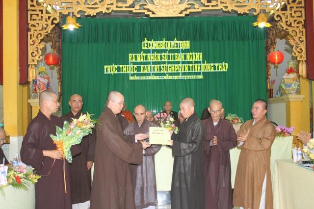 ĐỒNG THÁP: Lễ Ra Mắt 11 Ban Trị Sự GHPGVN Tỉnh Đồng Tháp Nhiệm Kỳ VII (2012 – 2017)