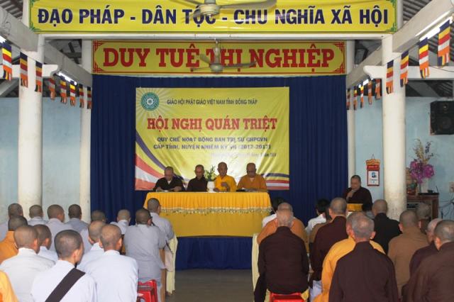 Đồng Tháp: Hội Nghị Quán Triệt Quy Chế GHPGVN