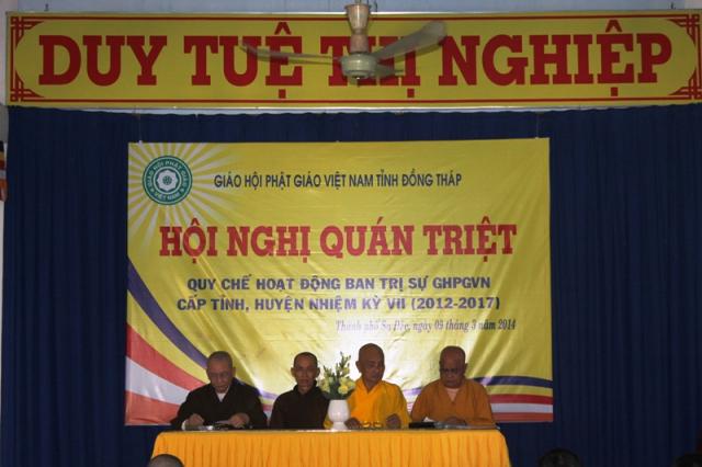 Đồng Tháp: Hội Nghị Quán Triệt Quy Chế GHPGVN