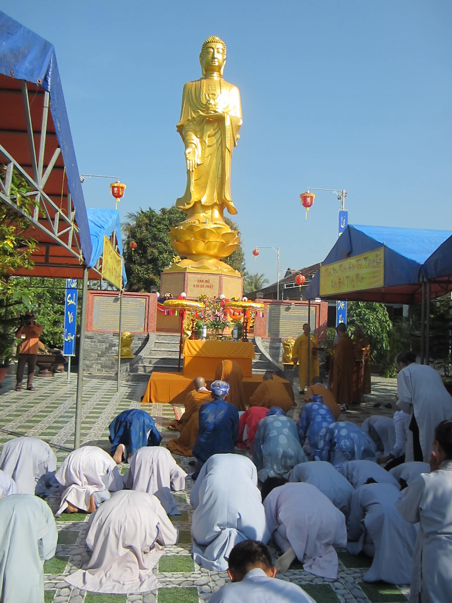 Lễ an vị tôn tượng Phật A Di Đà tại chùa Bảo Long