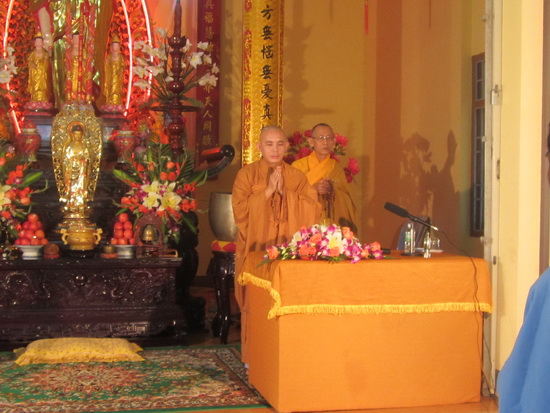 Chùa Minh Thiện khai khóa “Một ngày an lạc” đầu năm