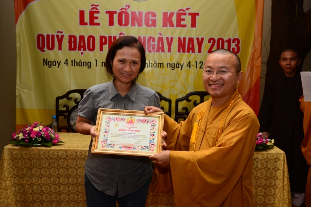 Quỹ từ thiện Đạo Phật Ngày Nay họp mặt tổng kết hoạt động năm 2013