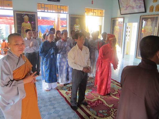 Lễ an vị tôn tượng Phật A Di Đà tại chùa Bảo Long